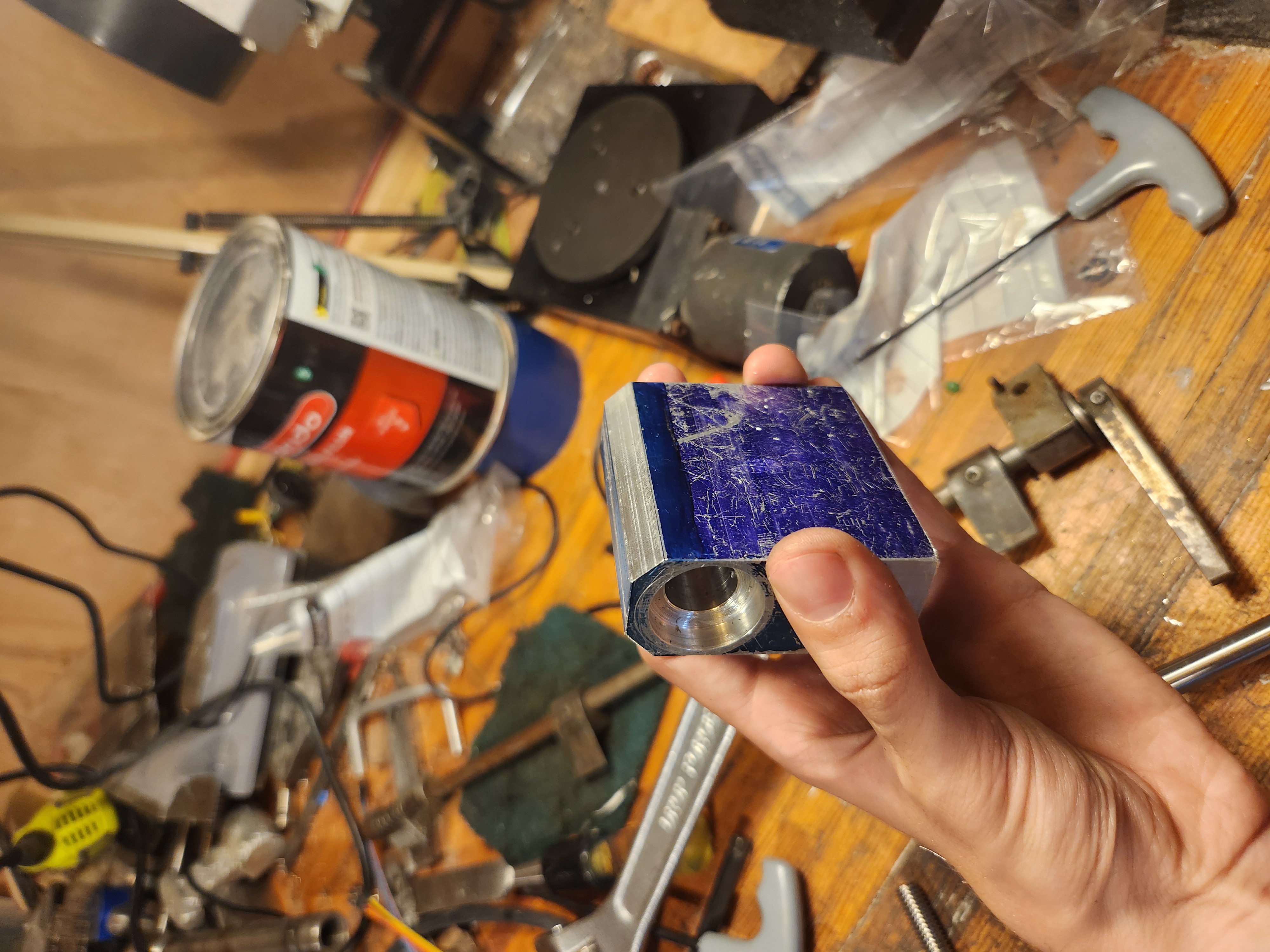 Cutting bearing seats and drilling main hole